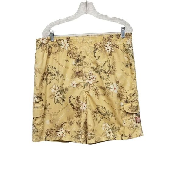 Caribbean Joe Swim Shorts Multicolor Yellow Size XL - Picture 2 of 6